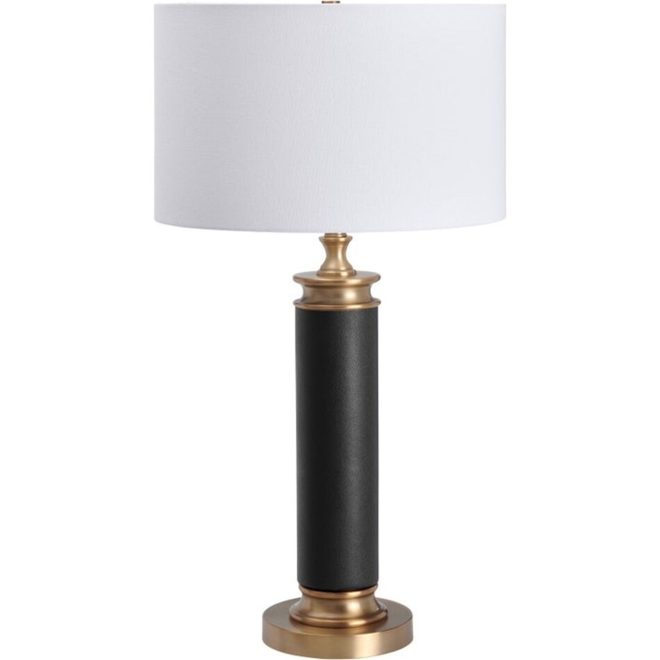 cres black table lamp   