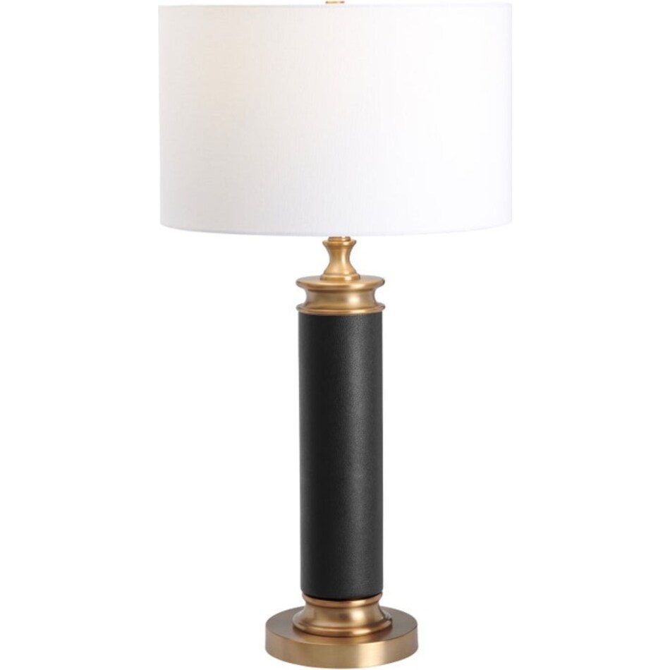 cres black table lamp   