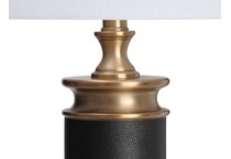 cres black table lamp   