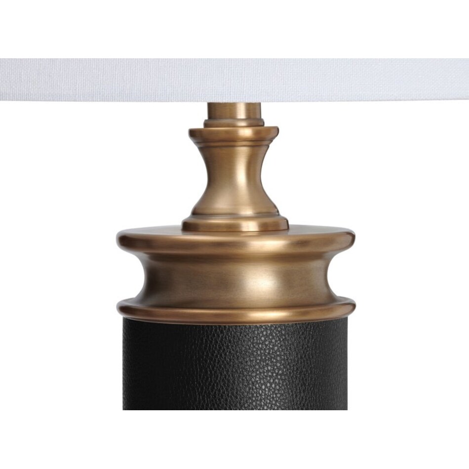 cres black table lamp   