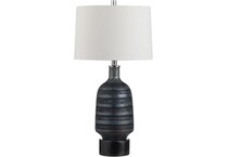 cres black table lamp   