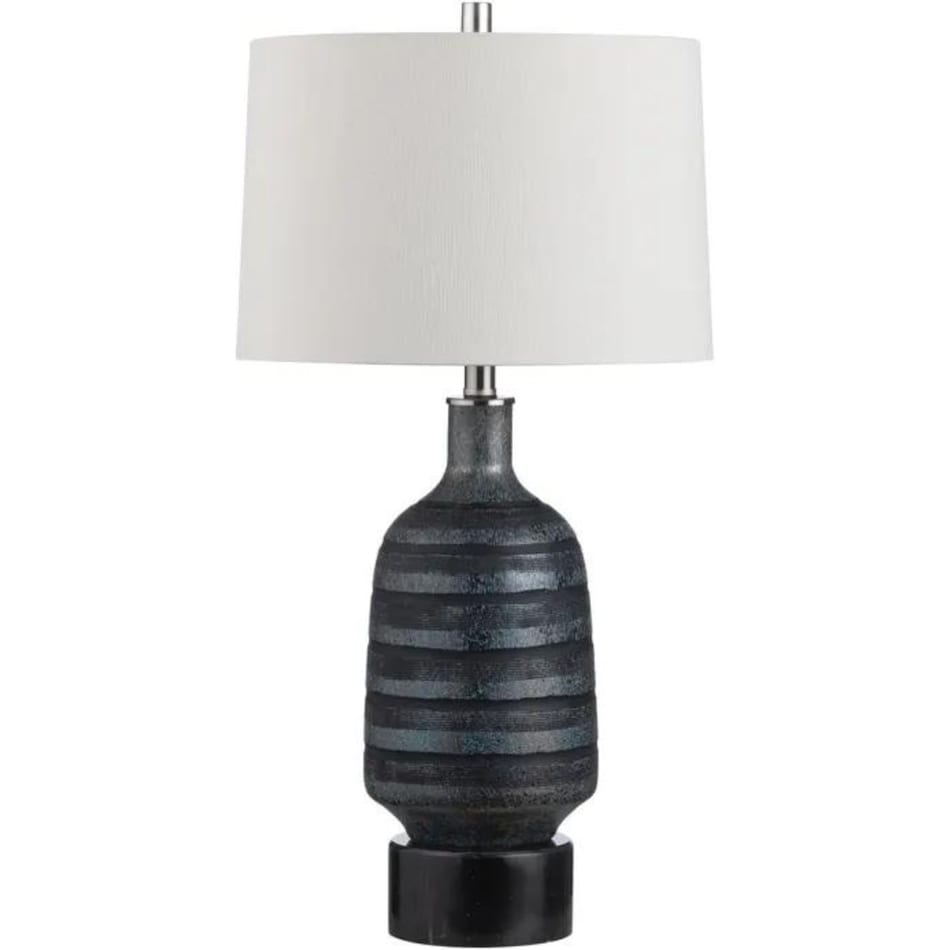 cres black table lamp   