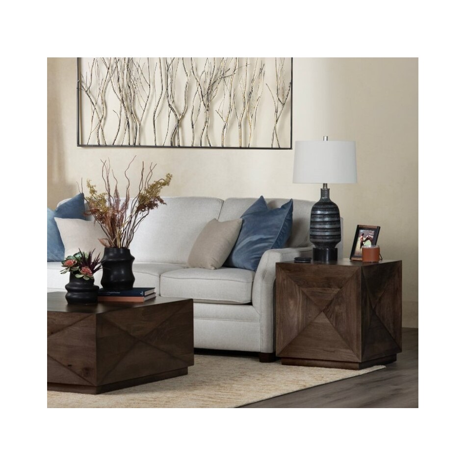 cres black table lamp   