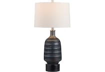 cres black table lamp   