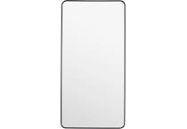 cres black wall mirror   