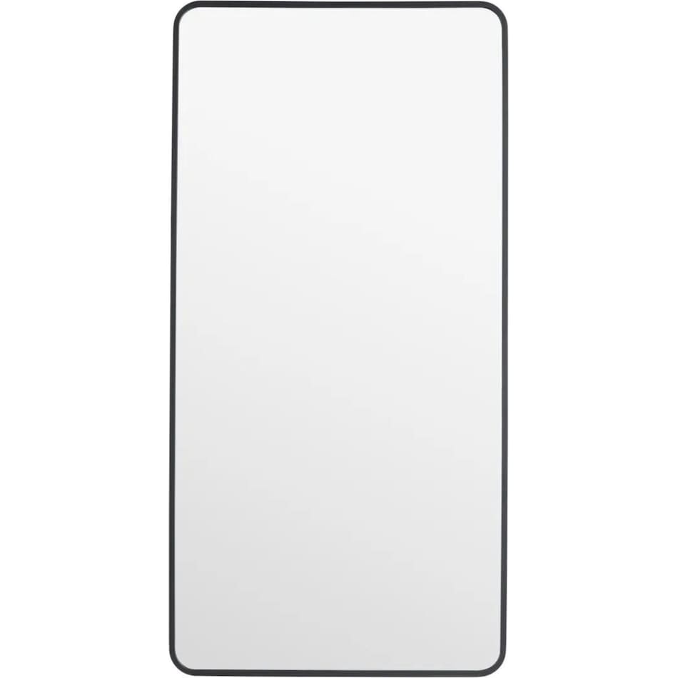 cres black wall mirror   