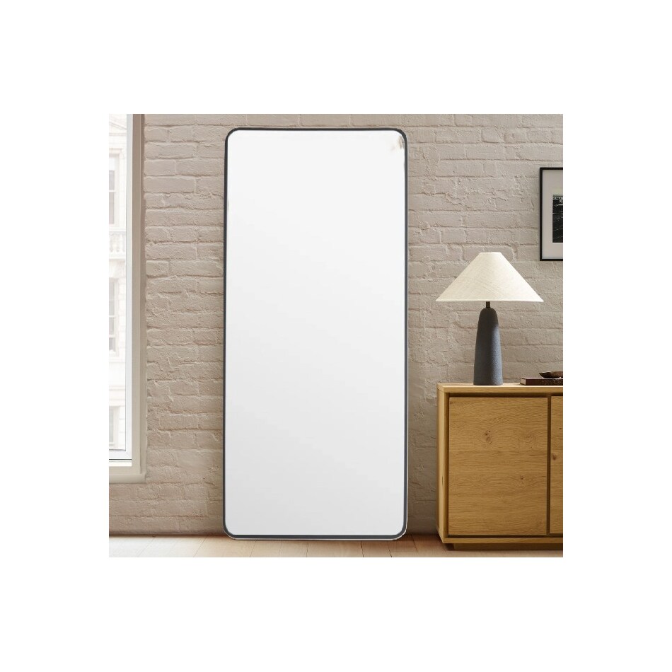 cres black wall mirror   