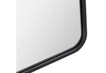 cres black wall mirror   