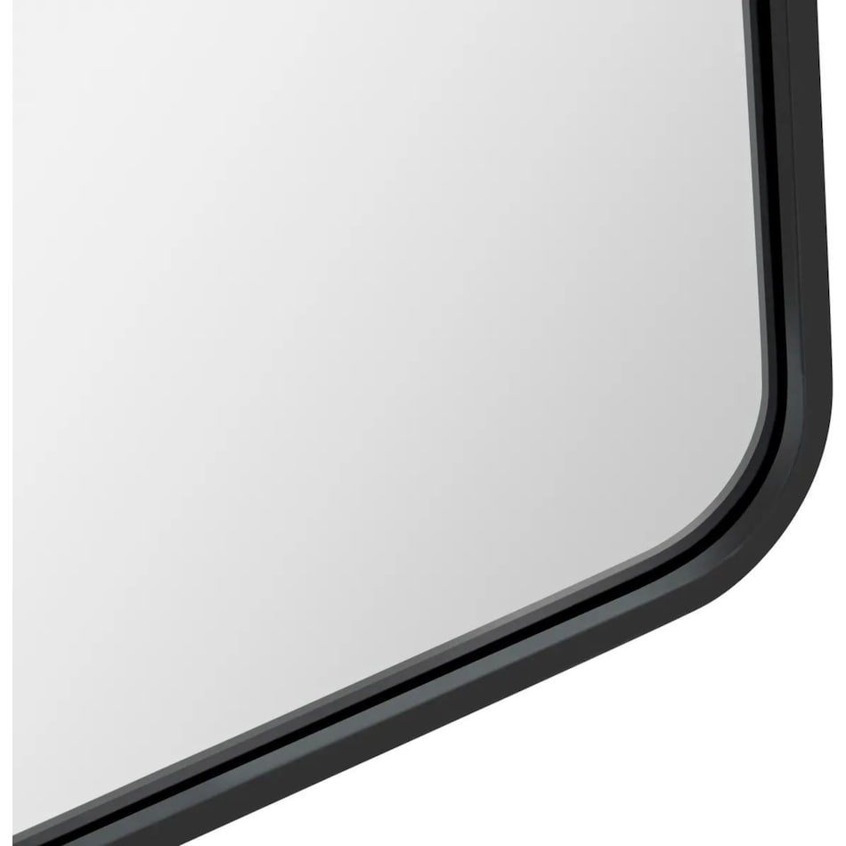 cres black wall mirror   