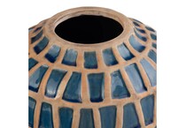 cres blue jar vase bowl plate set  