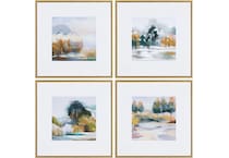 cres blue paintings set  