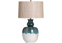 cres blue table lamp   