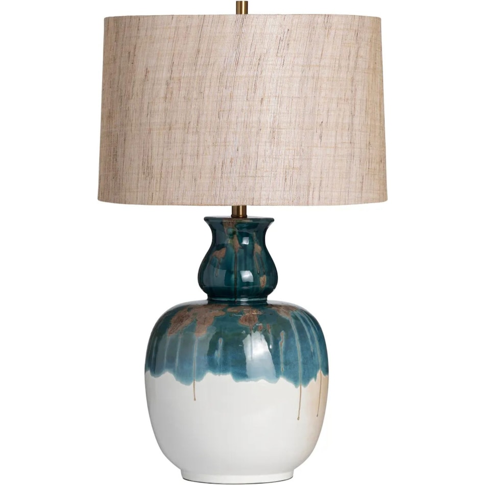 cres blue table lamp   