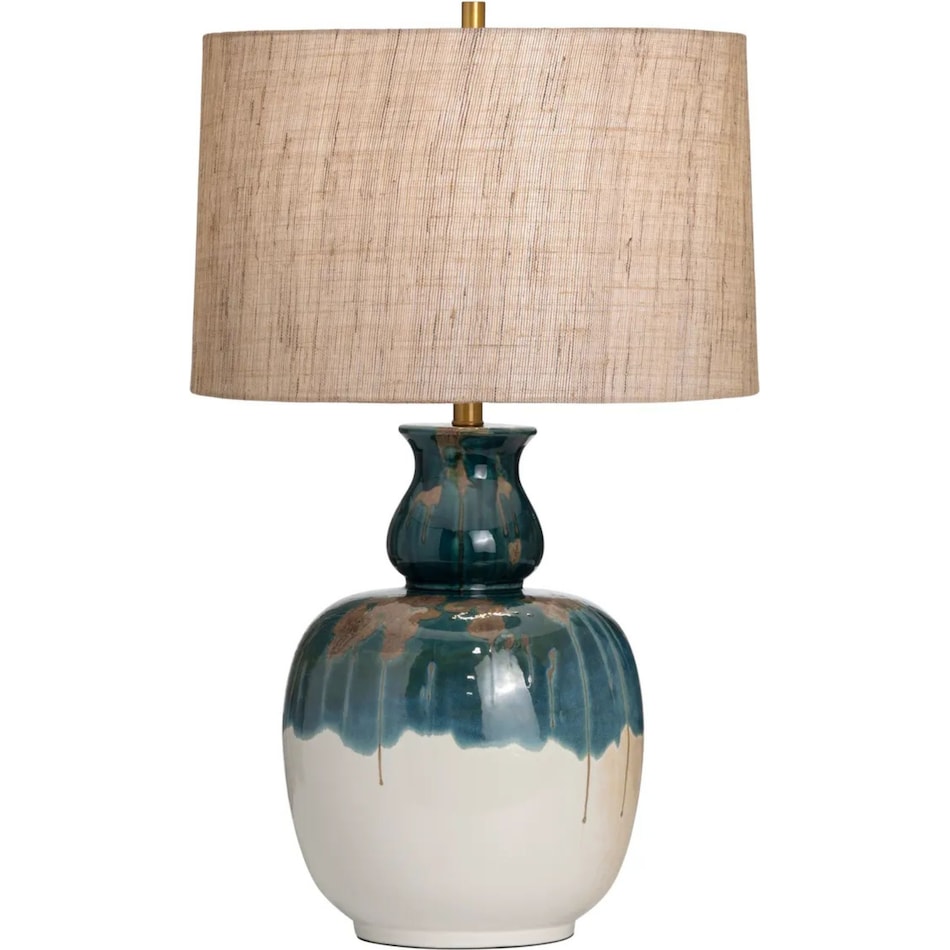 cres blue table lamp   