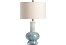 cres blue table lamp   