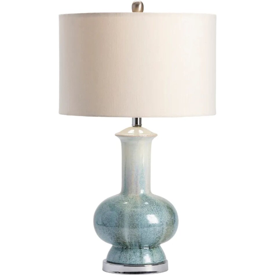 cres blue table lamp   