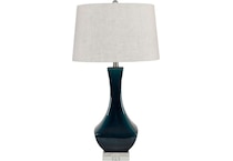 cres blue table lamp   