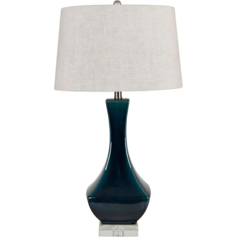 cres blue table lamp   