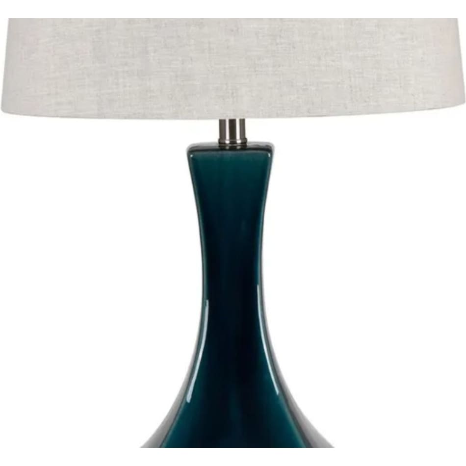 cres blue table lamp   