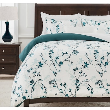 Teal Ceramic Table Lamp 31"H