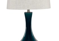 cres blue table lamp   