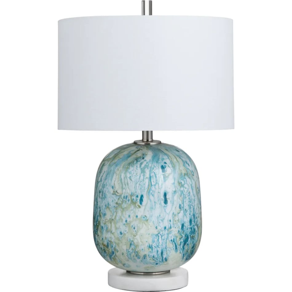 cres blue table lamp   