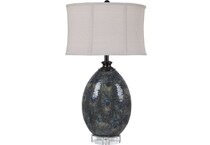cres blue table lamp   