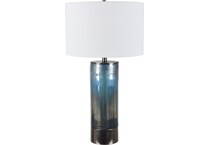 cres blue table lamp   