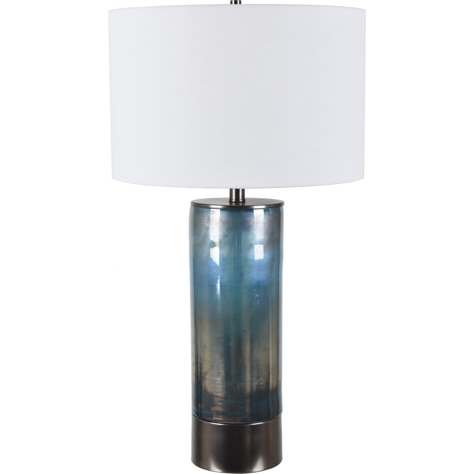 cres blue table lamp   