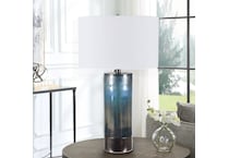 cres blue table lamp   