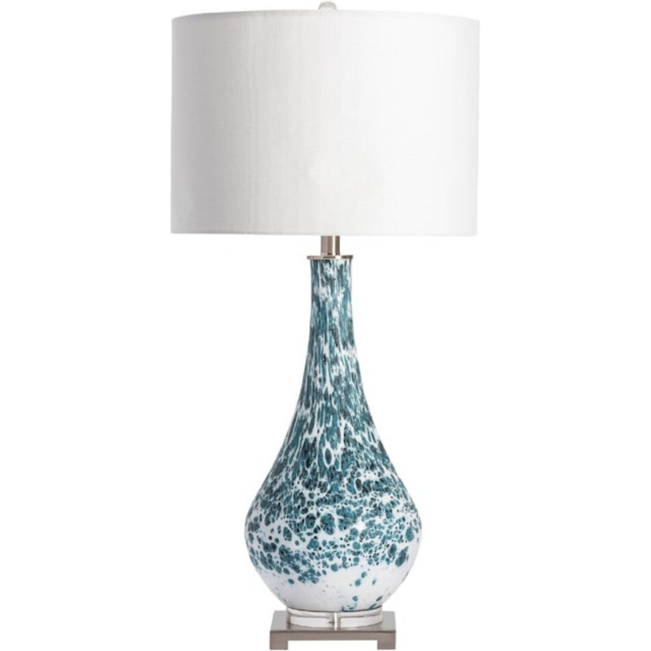 cres blue table lamp   