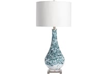 cres blue table lamp   