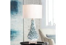 cres blue table lamp   