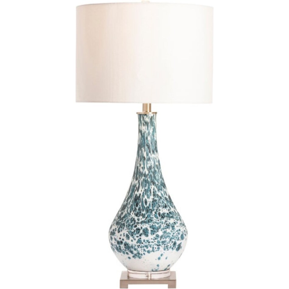cres blue table lamp   