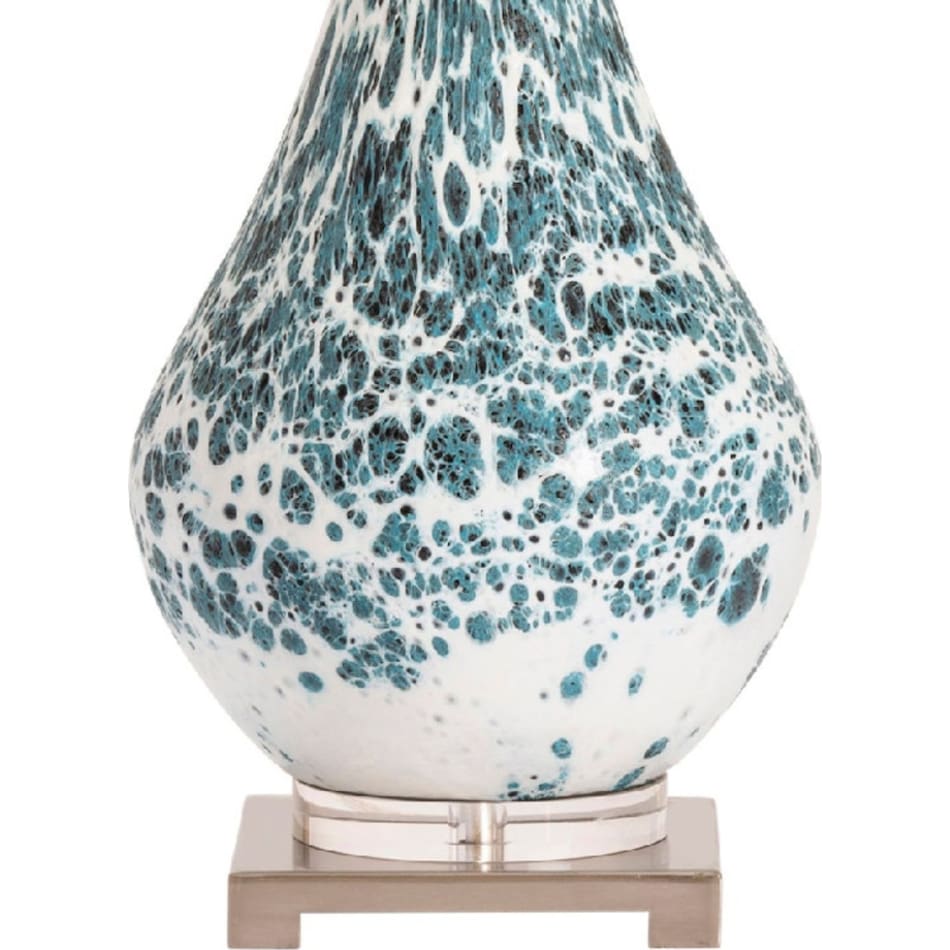 cres blue table lamp   