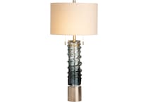 cres blue table lamp   