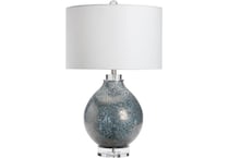 cres blue table lamp   