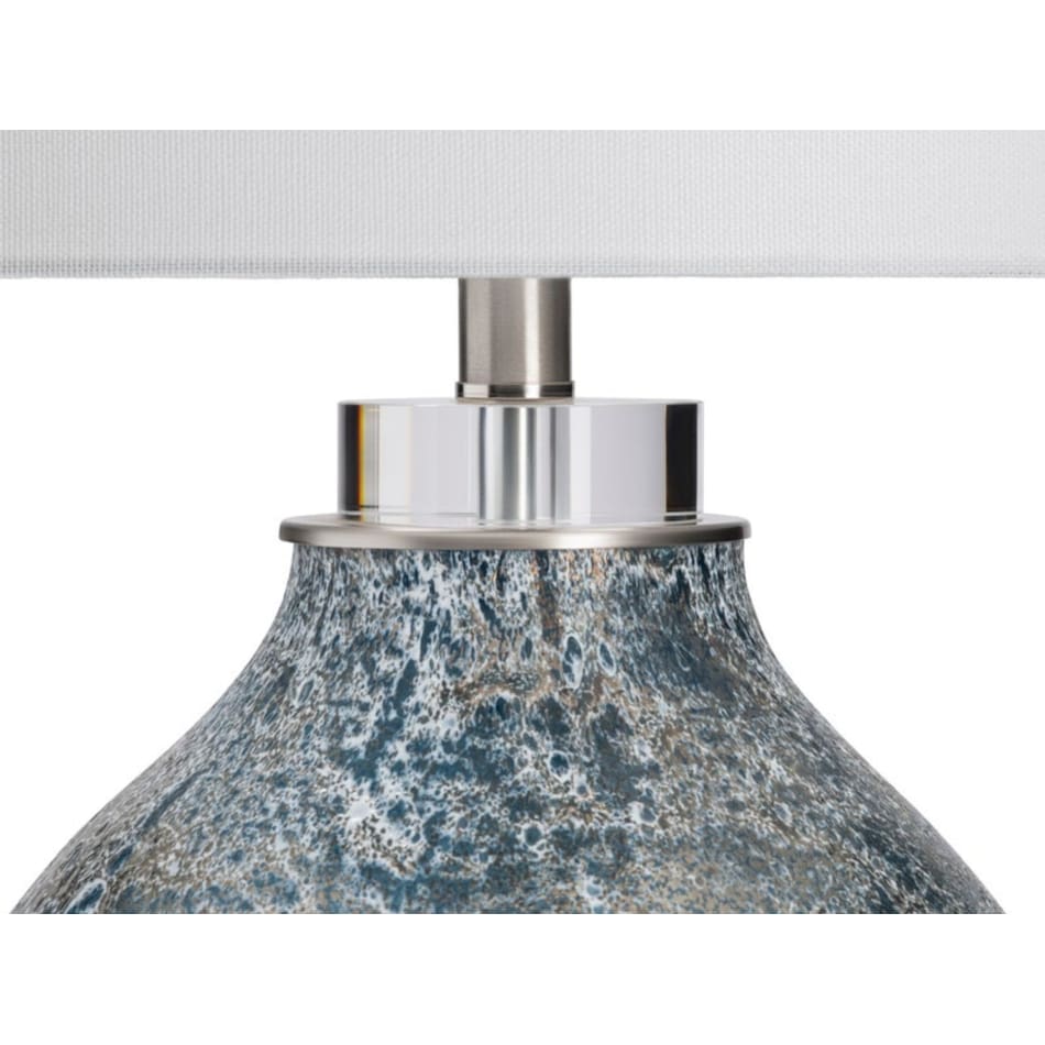 cres blue table lamp   