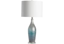 cres blue table lamp   