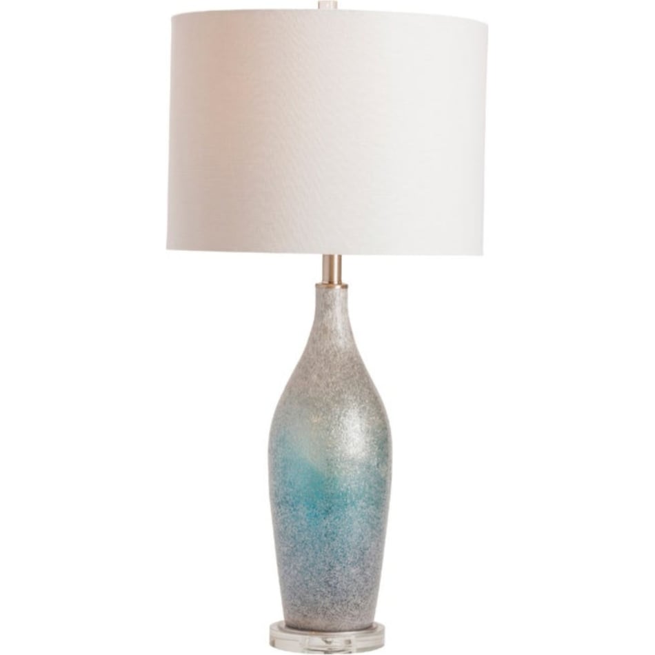 cres blue table lamp   