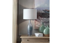 cres blue table lamp   