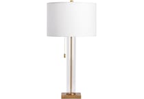 cres brass table lamp   