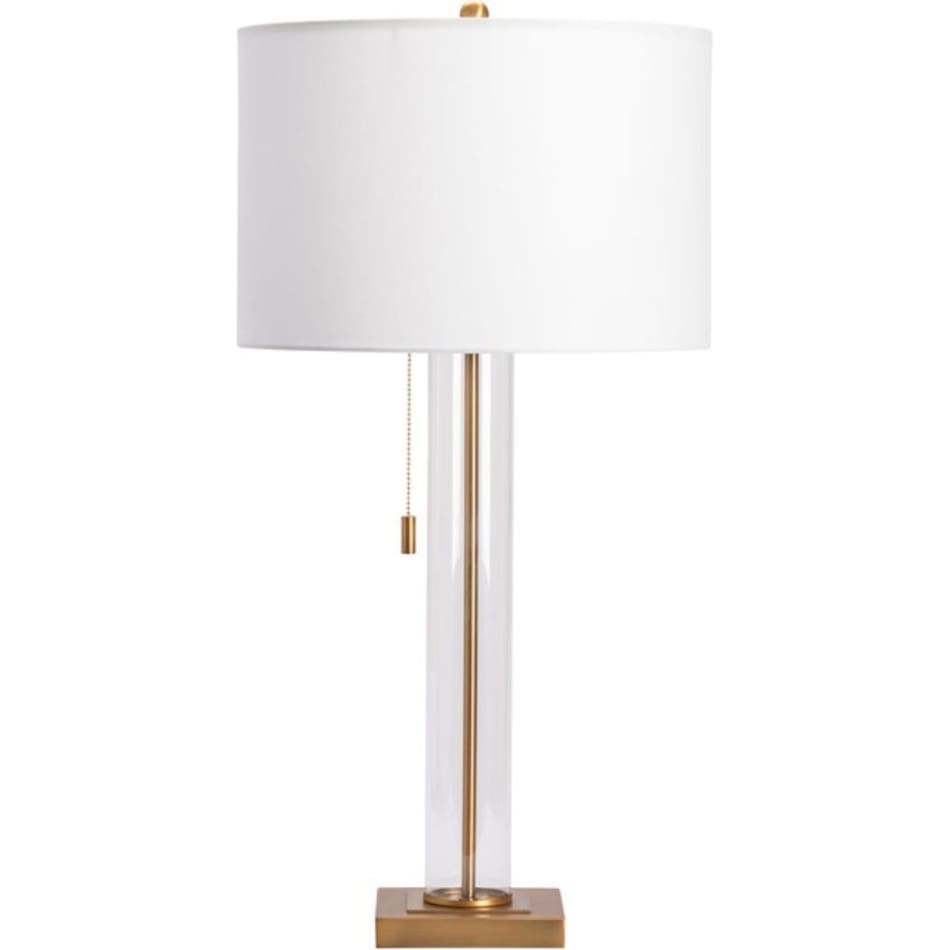 cres brass table lamp   