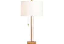 cres brass table lamp   