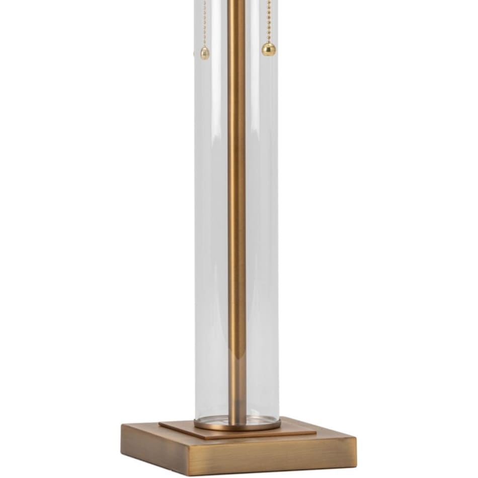 cres brass table lamp   