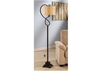 cres bronze floor lamp   