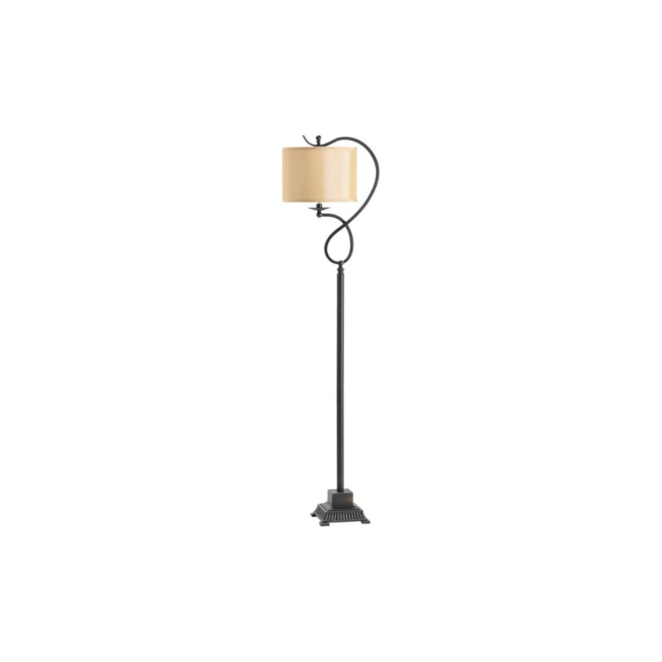 cres bronze floor lamp   