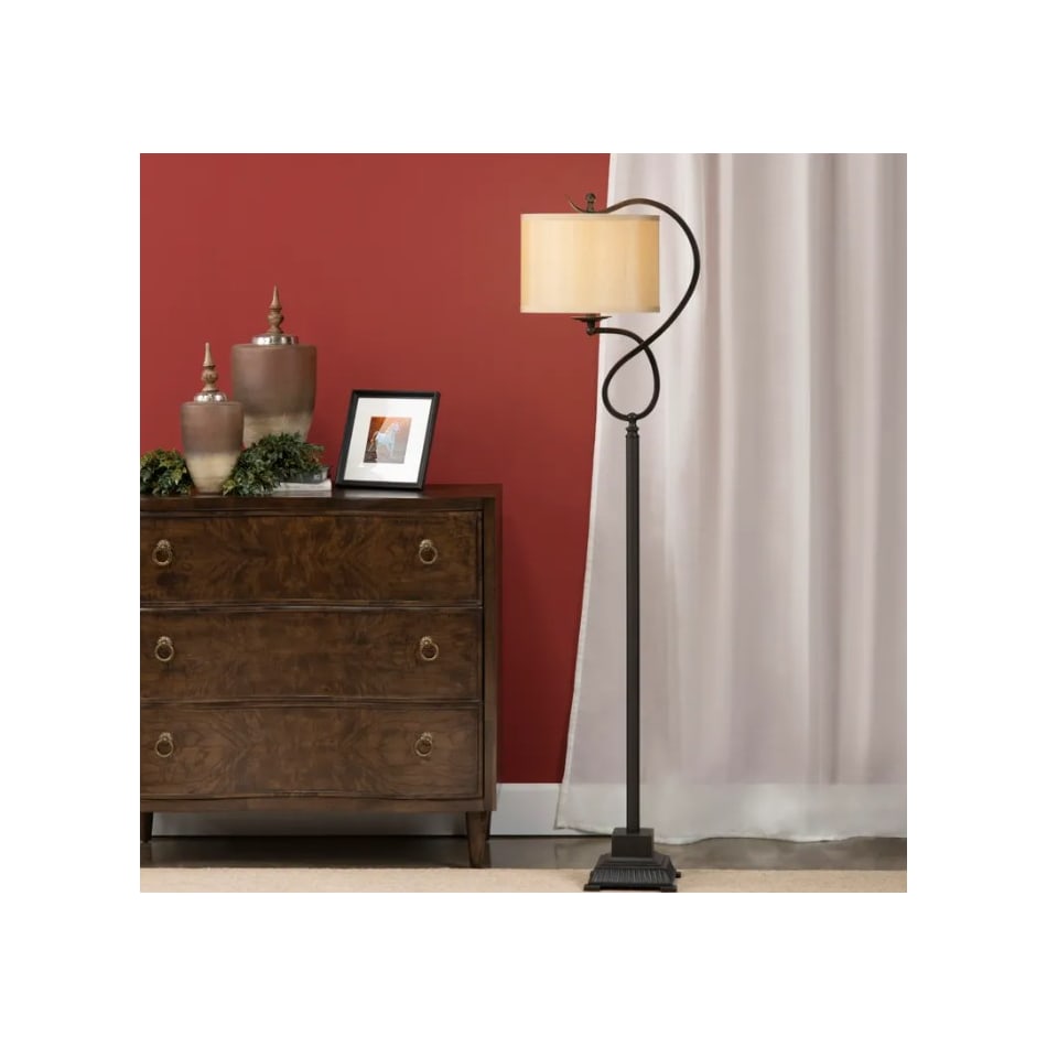 cres bronze floor lamp   