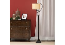 cres bronze floor lamp   