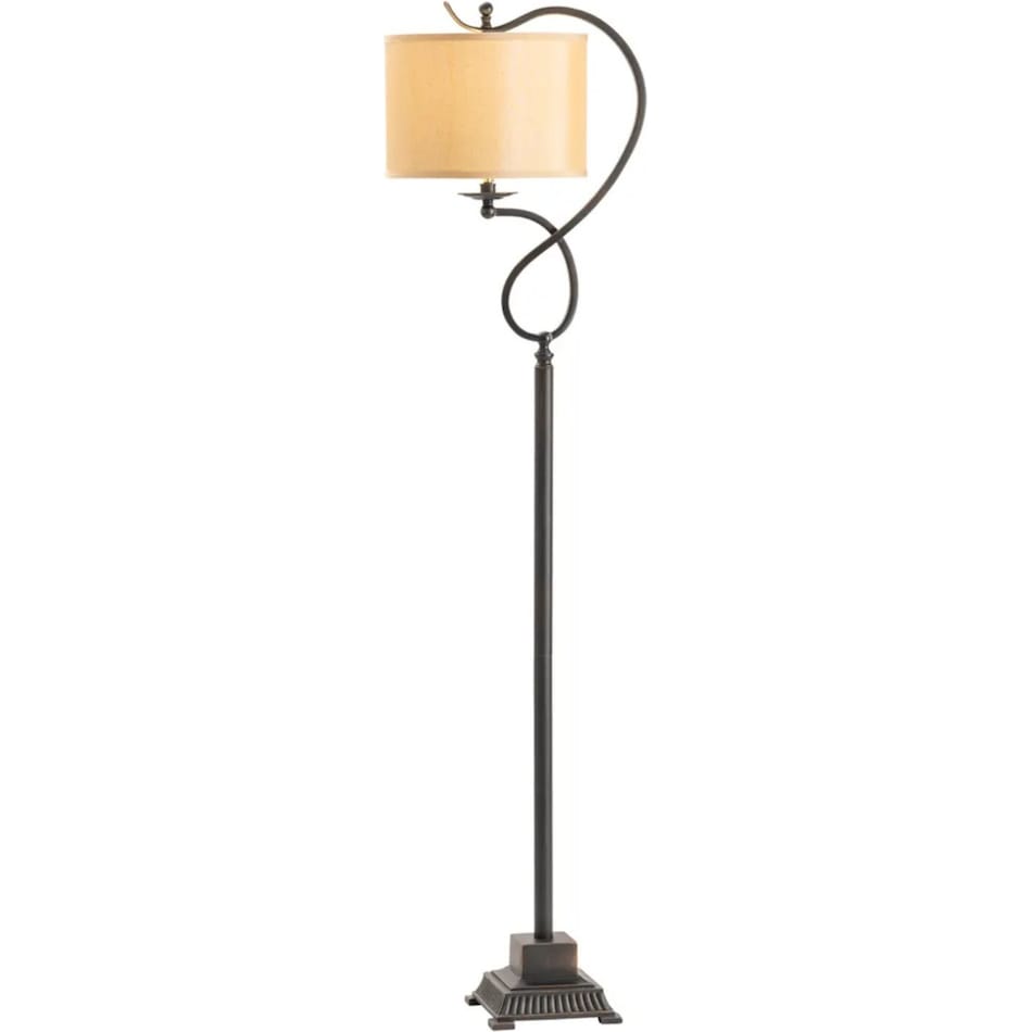 cres bronze floor lamp   